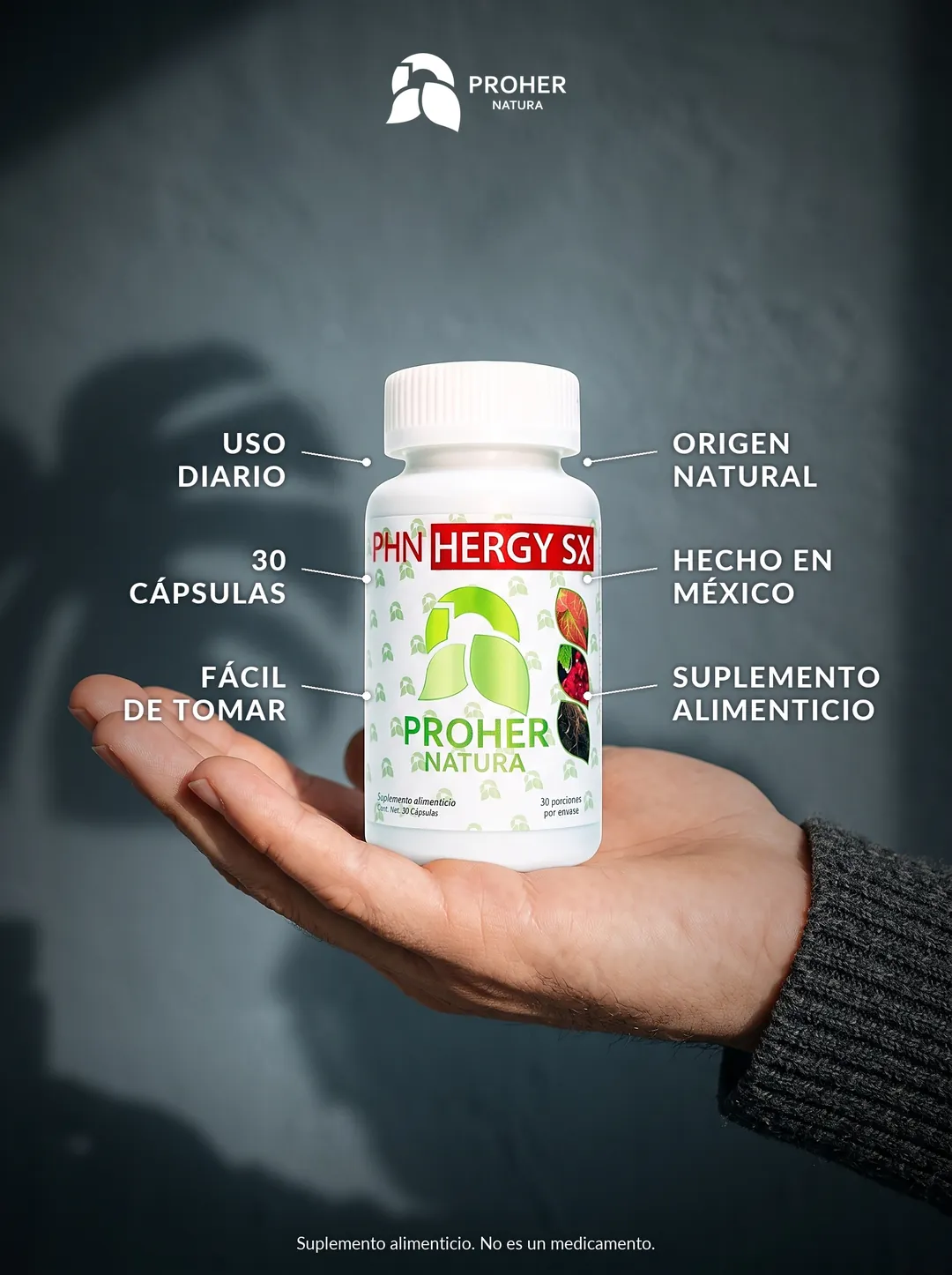 HERGY SX CAPS Proher Natura, imagen 2 de 5
